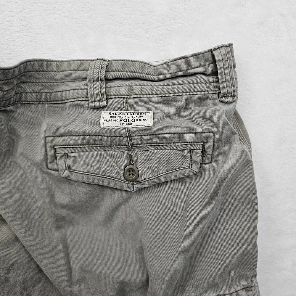 Polo Ralph Lauren‎ Cargo Shorts Mens 50 Grey Cotton Utility Gorpcore